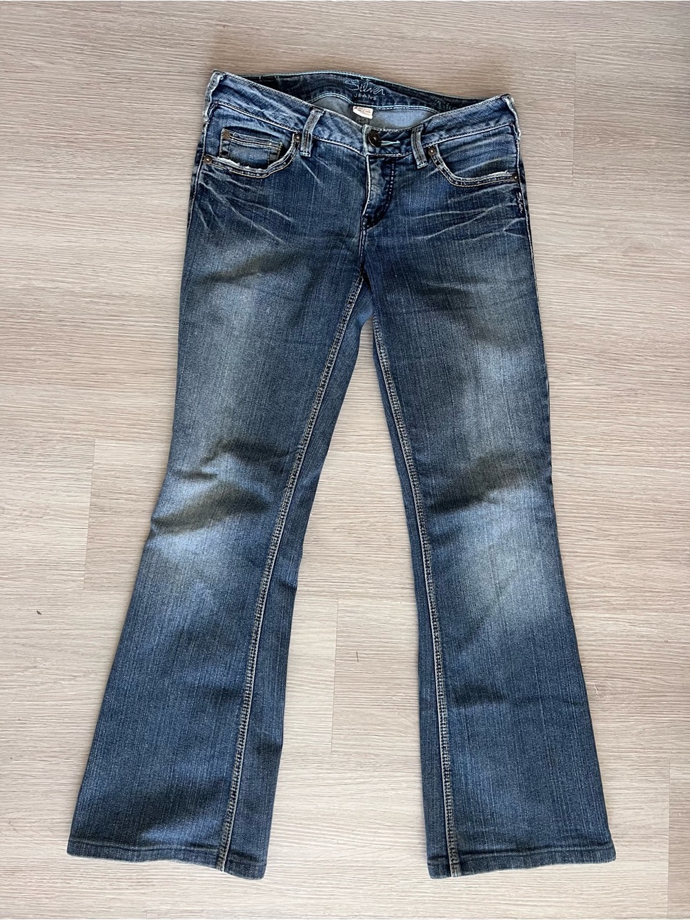 True Y2K Silver Jeans